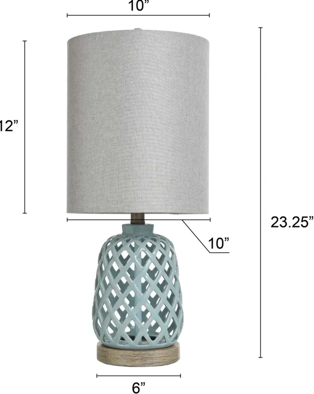 Kuldeep Table Lamp - Blue