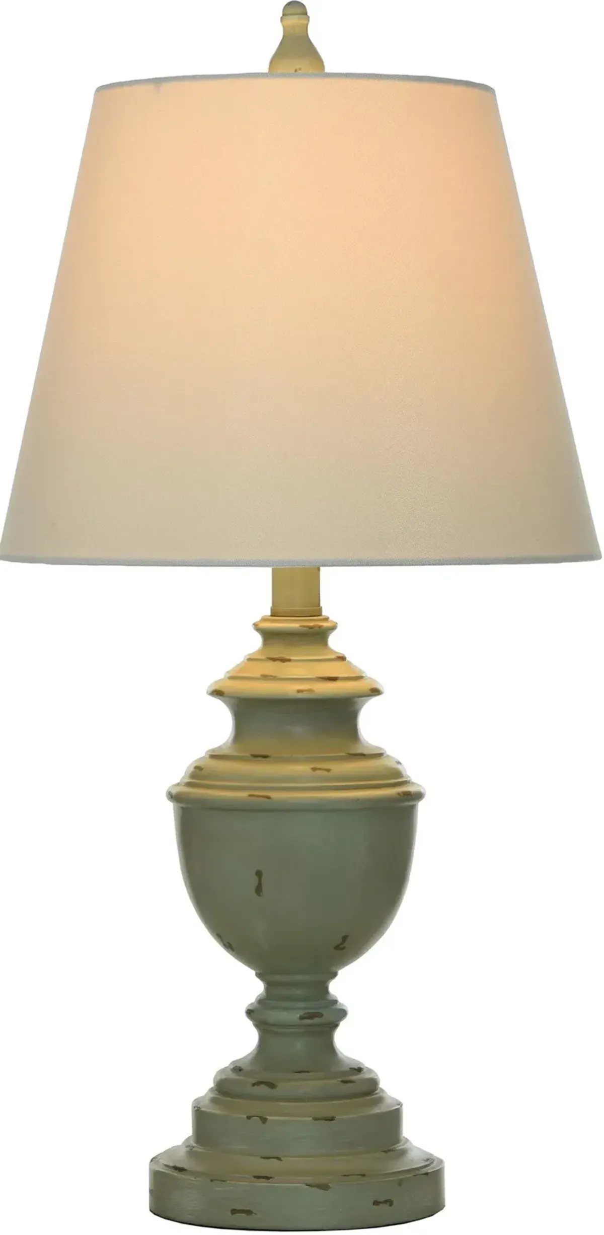 Bhaskara Table Lamp - Distressed Blue/Green