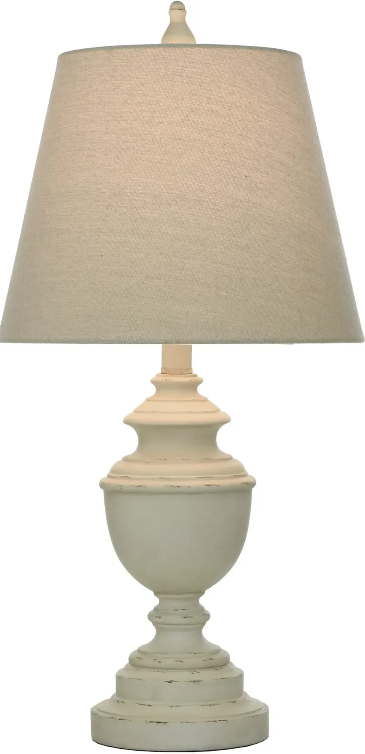 Bhaskara Table Lamp - Distressed Cream