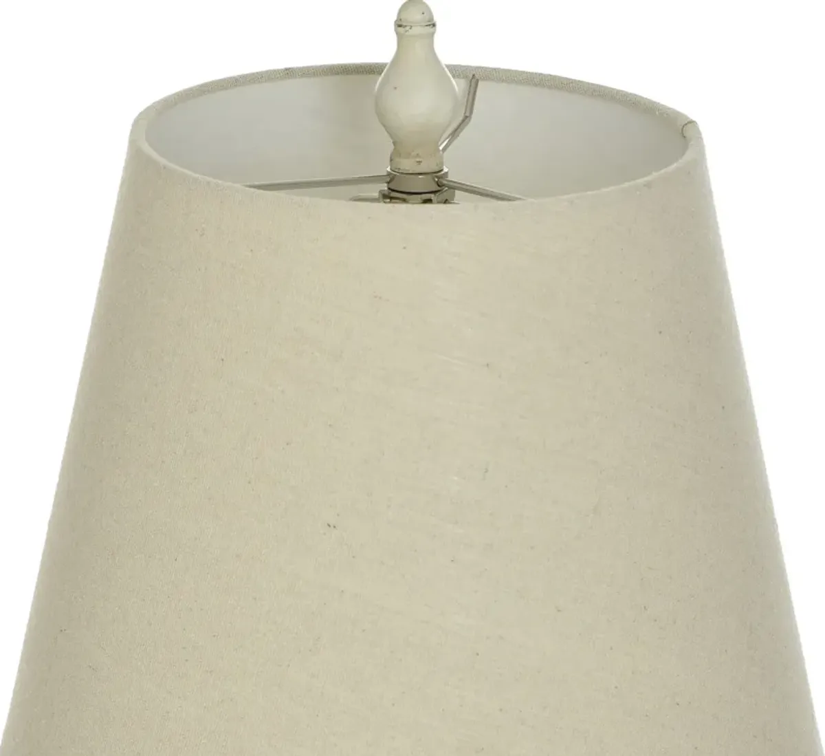 Bhaskara Table Lamp - Distressed Cream