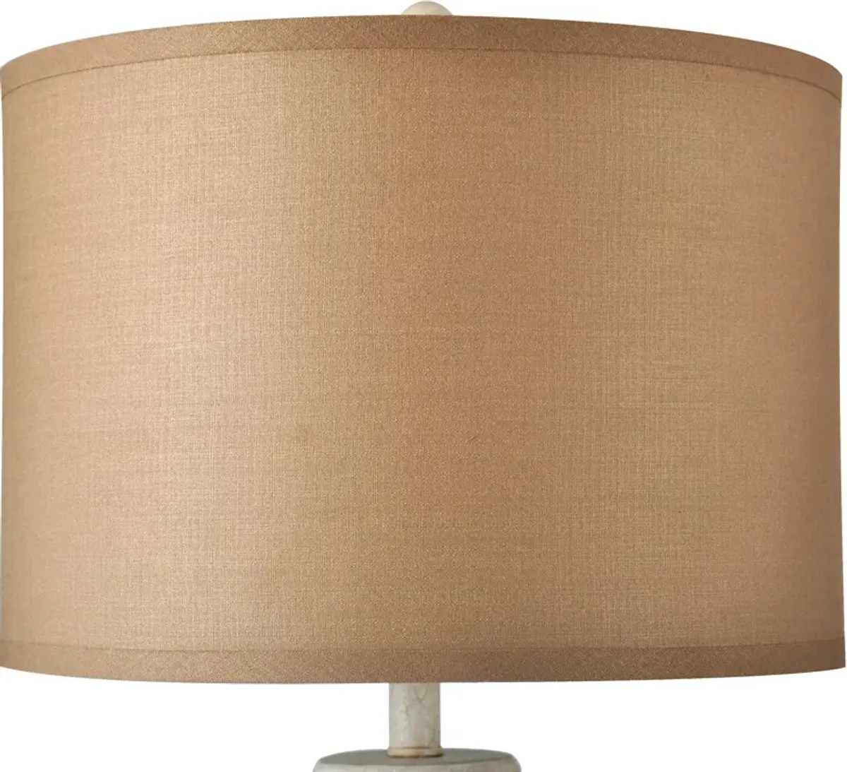 Charlton Floor Lamp - Crackled White/Gold