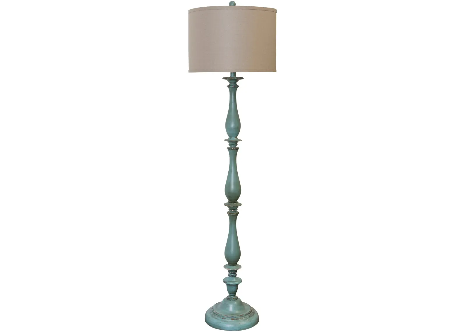 Charlton Floor Lamp - Distressed Blue