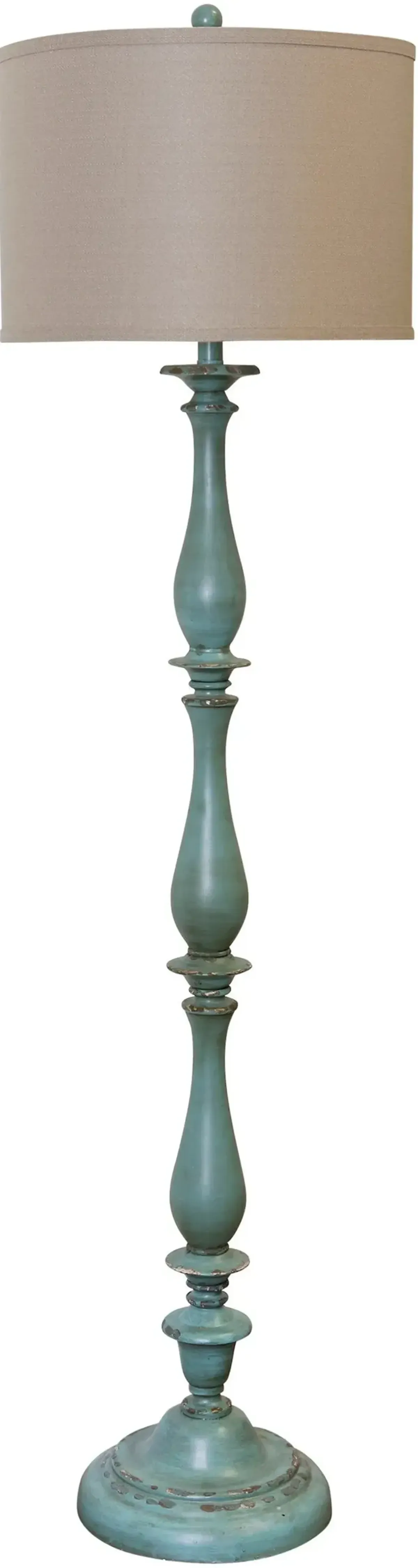 Charlton Floor Lamp - Distressed Blue