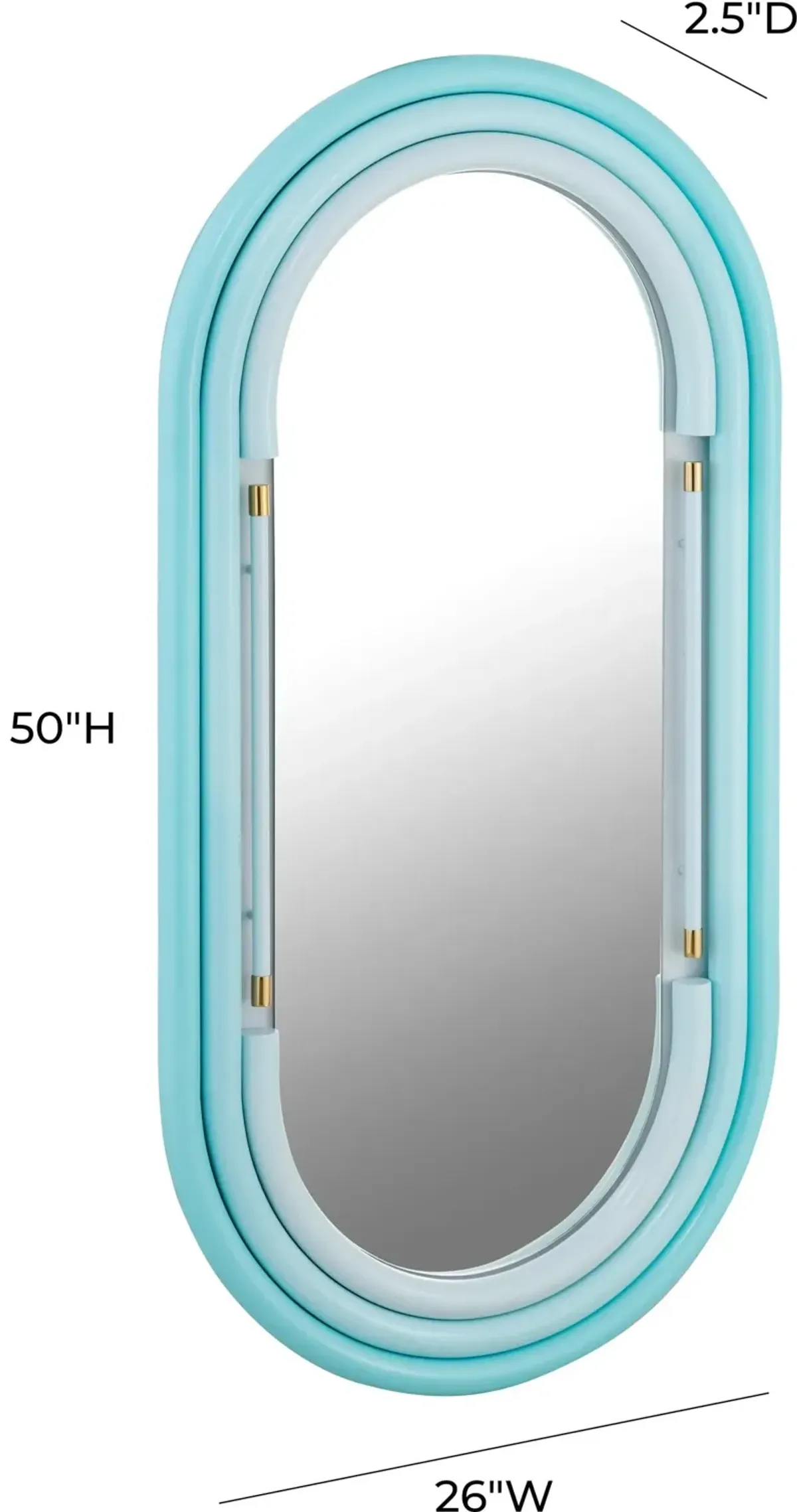 Carri Wall Mirror - Blue