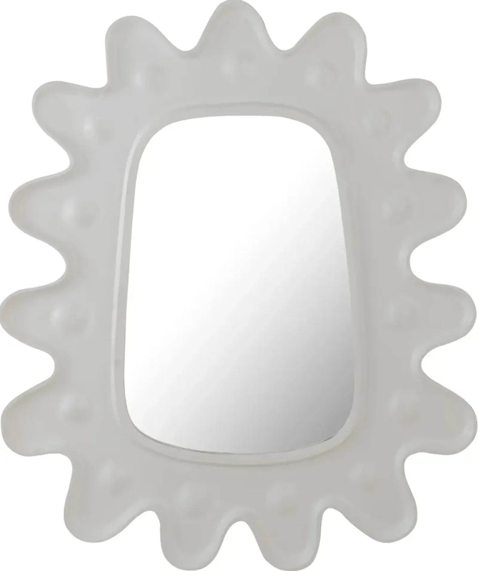 Stephanie Wall Mirror - White