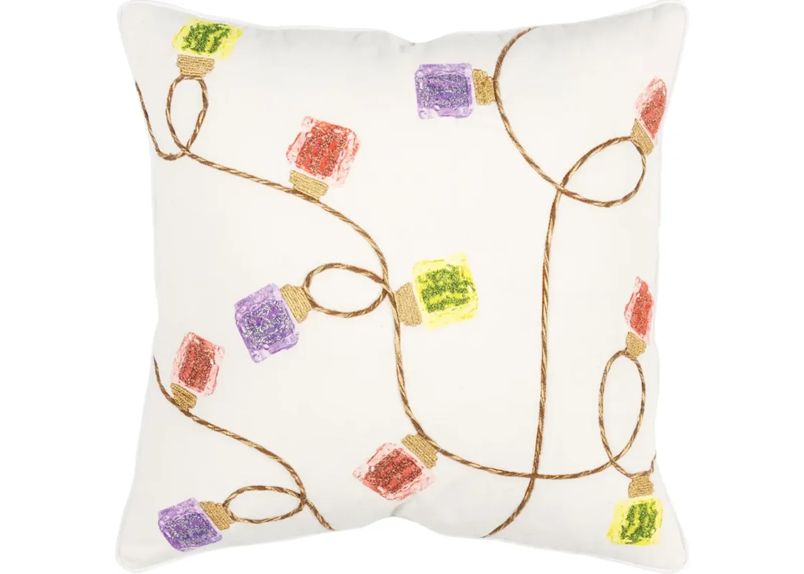 String Lights 20" x 20" Accent Pillow