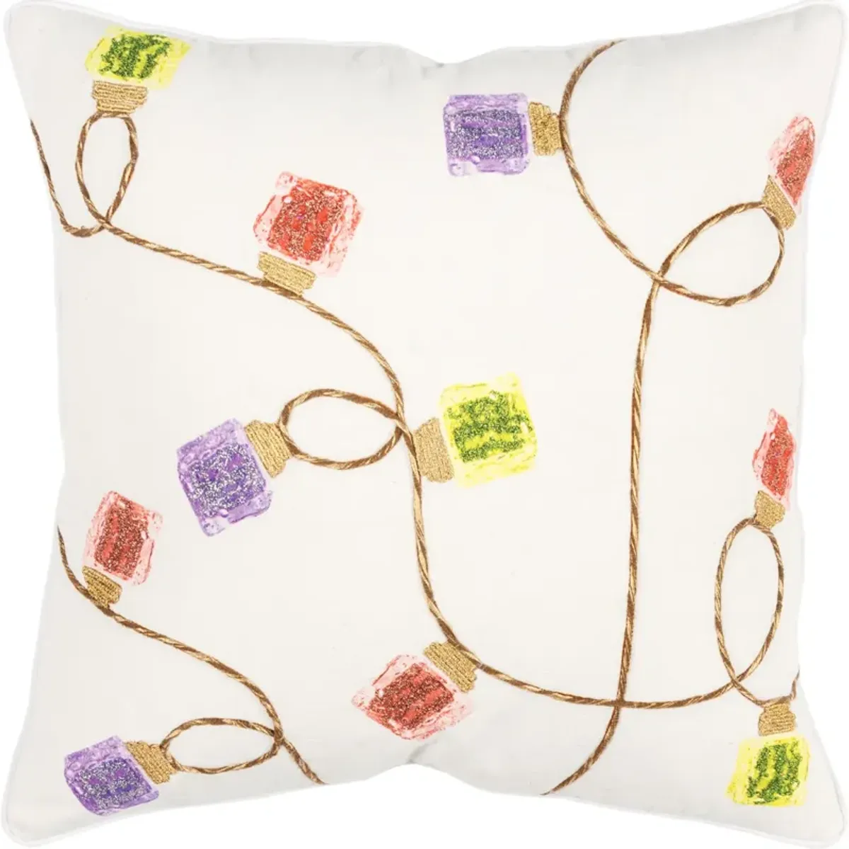 String Lights 20" x 20" Accent Pillow