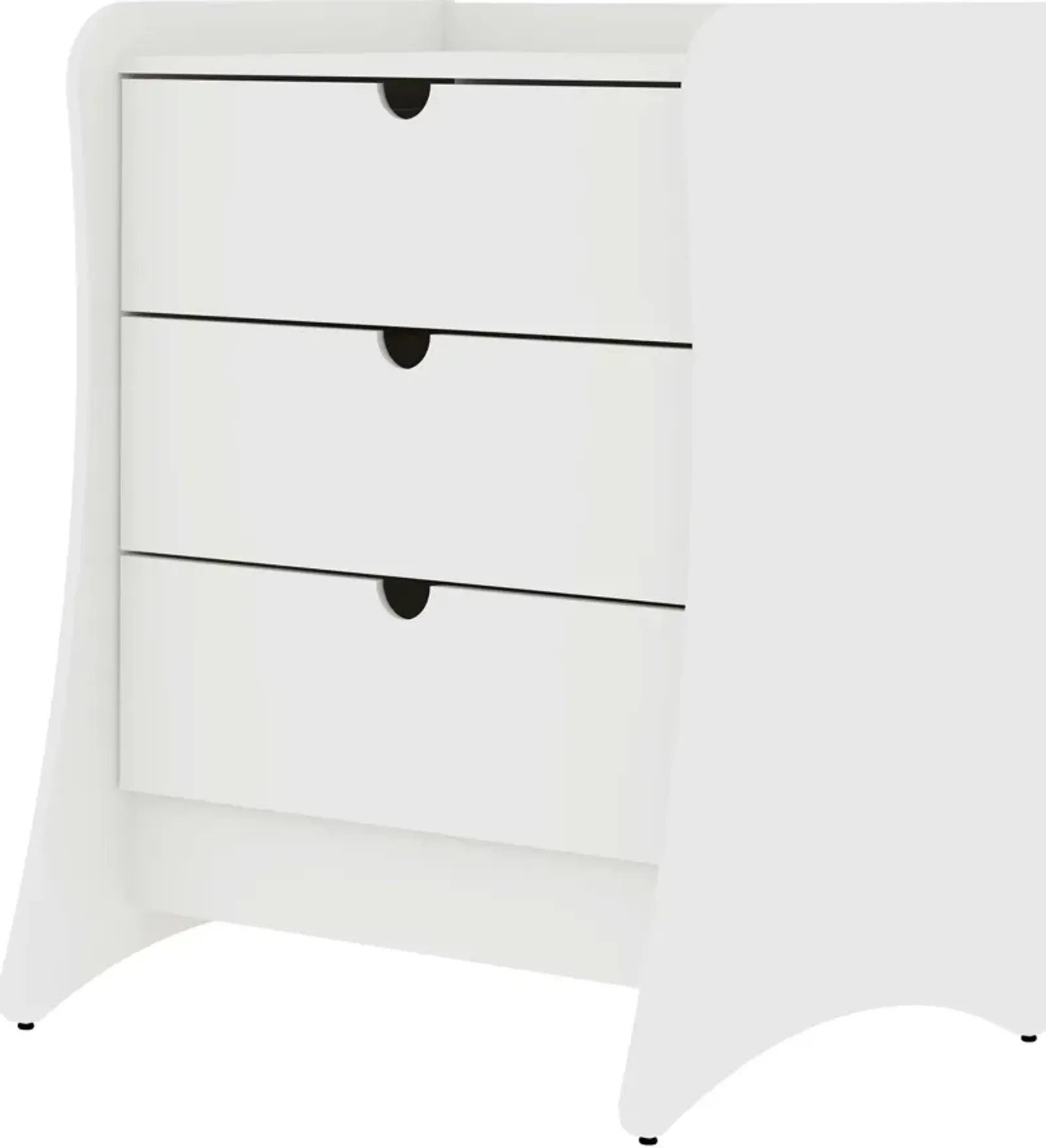 Mulberry 3-Drawer Dresser - White