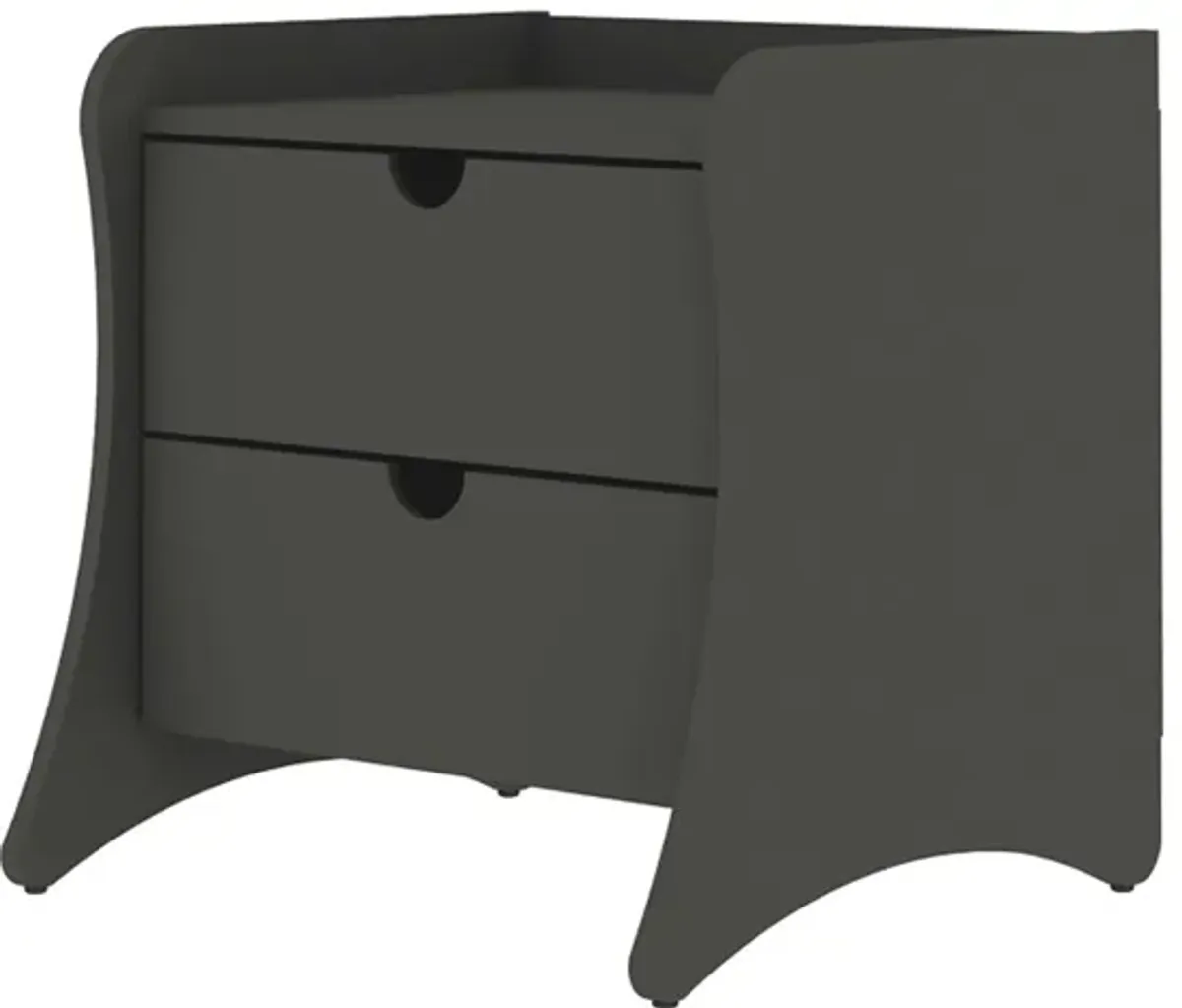 Mulberry 2-Drawer Nightstand Set - Gray