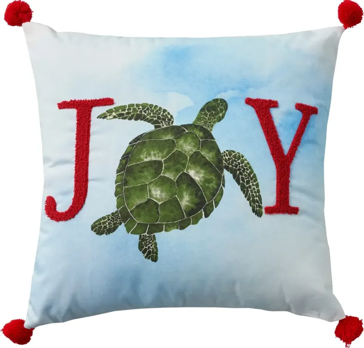 Nautical Joy 18" x 18" Accent Pillow - Blue/Green