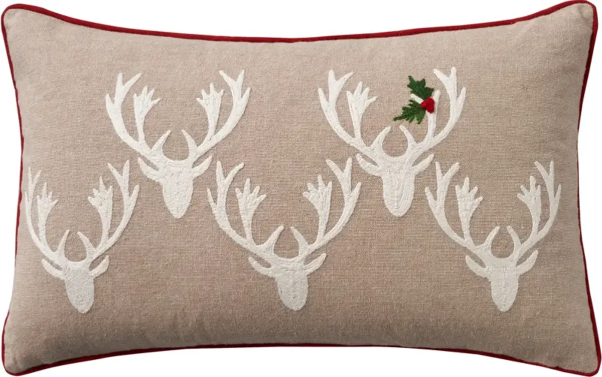 Deer 12" x 20" Accent Pillow