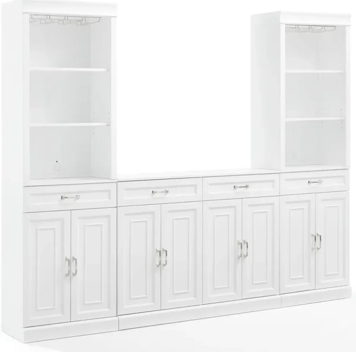 Honnaly 2 Bar Cabinets and Sideboard Set