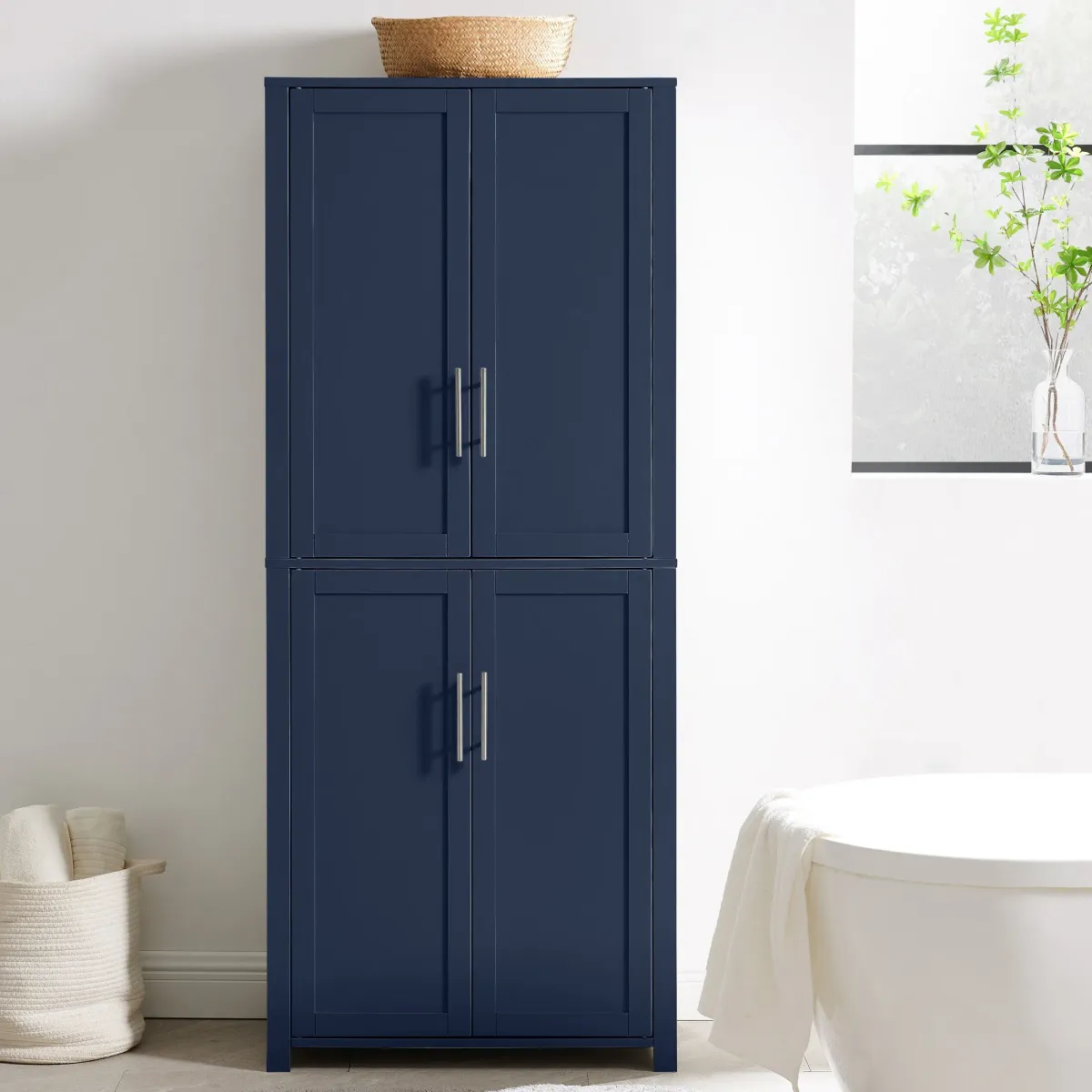 Rylan Tall Pantry - Navy