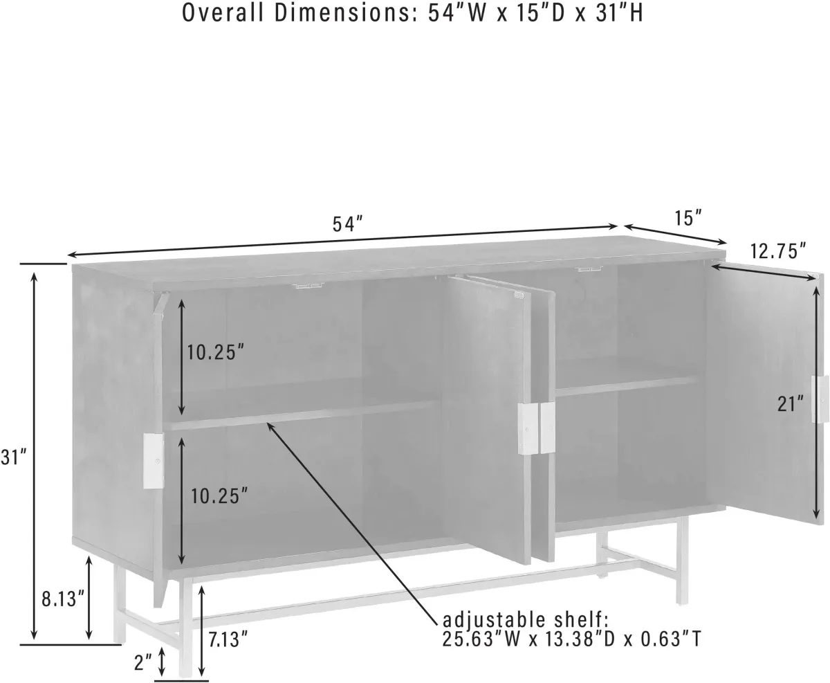 Zane Sideboard - Brown