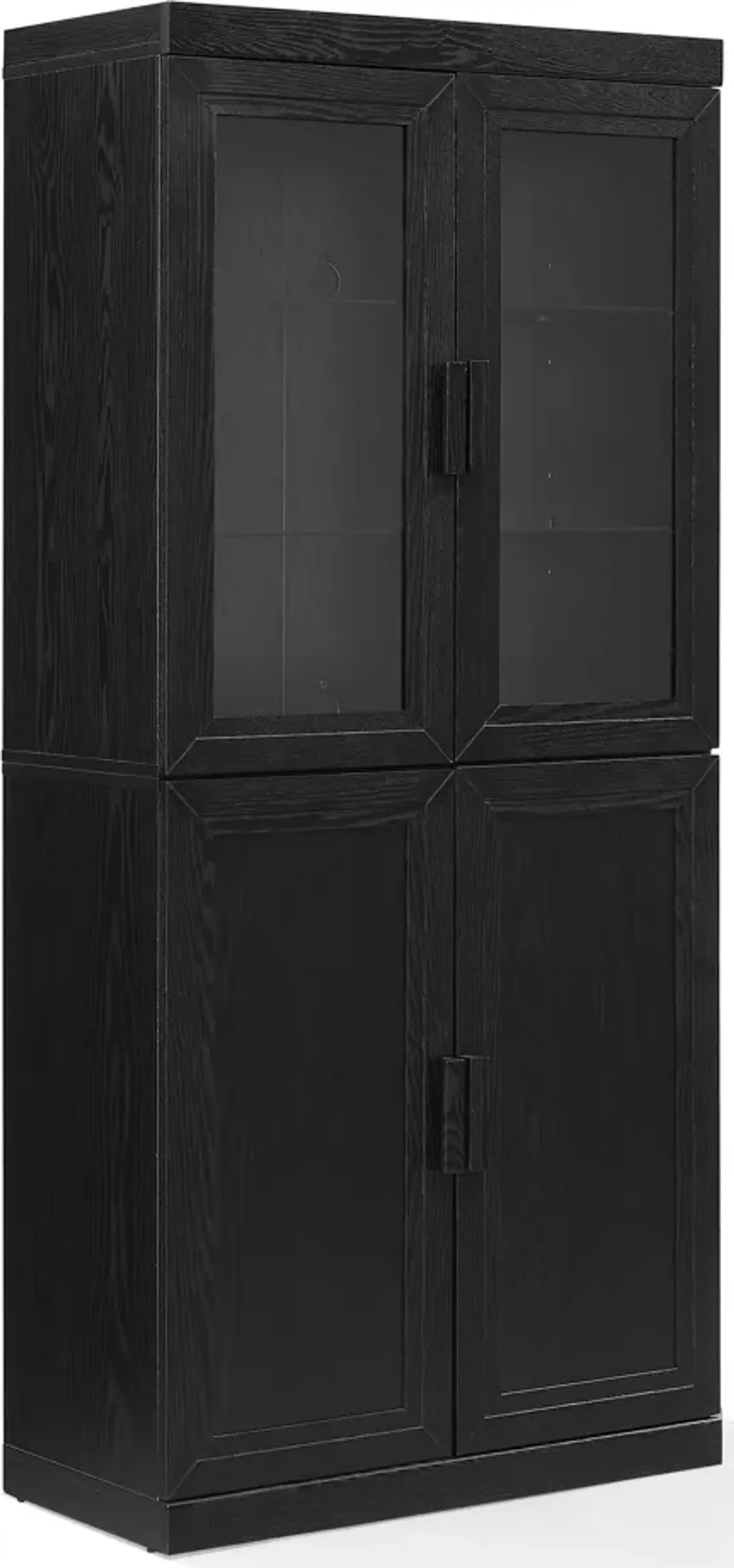 Whitney Pantry with Glass Door Hutch