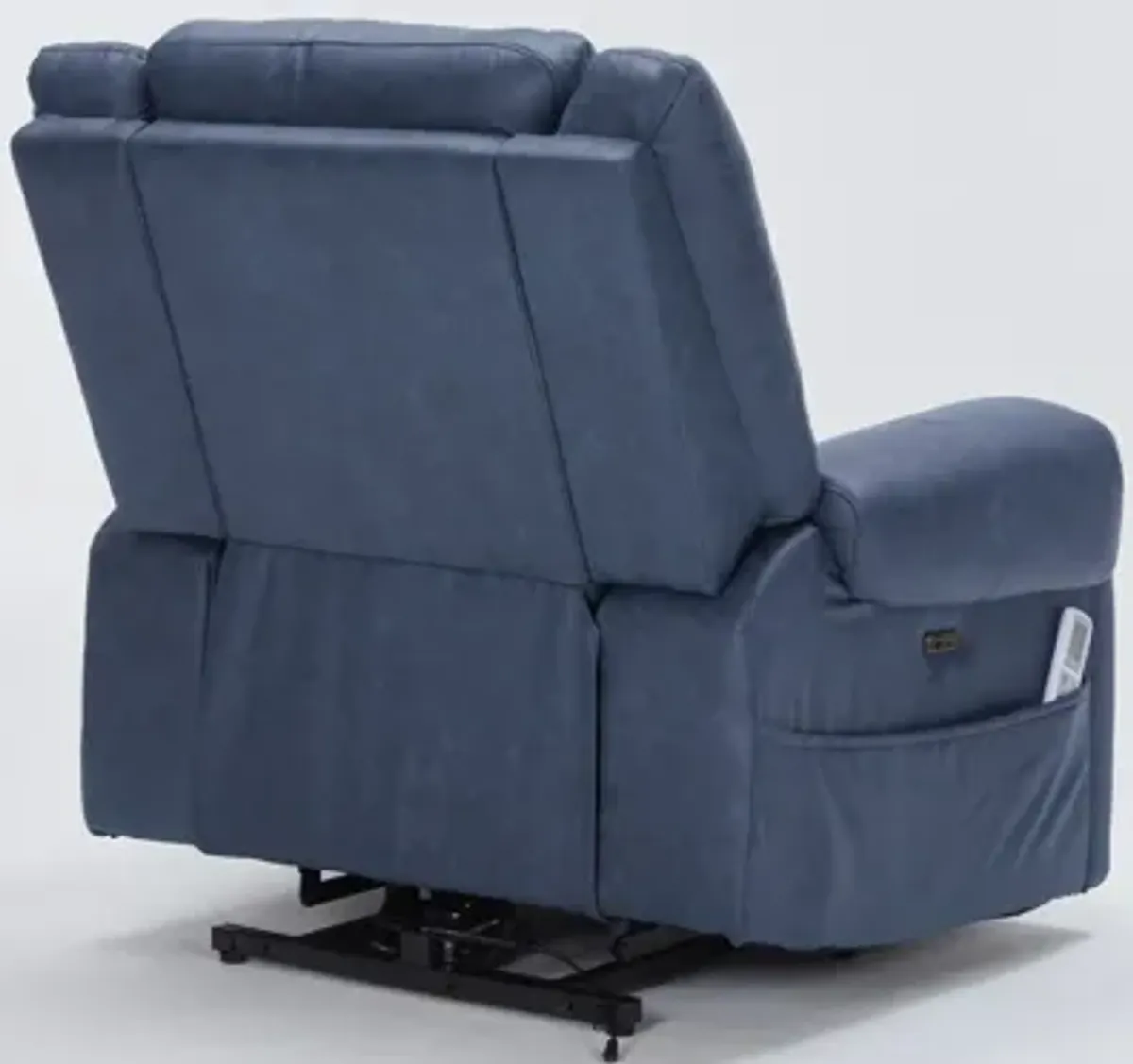 Elden Power Lift Heated Massage Recliner - Navy