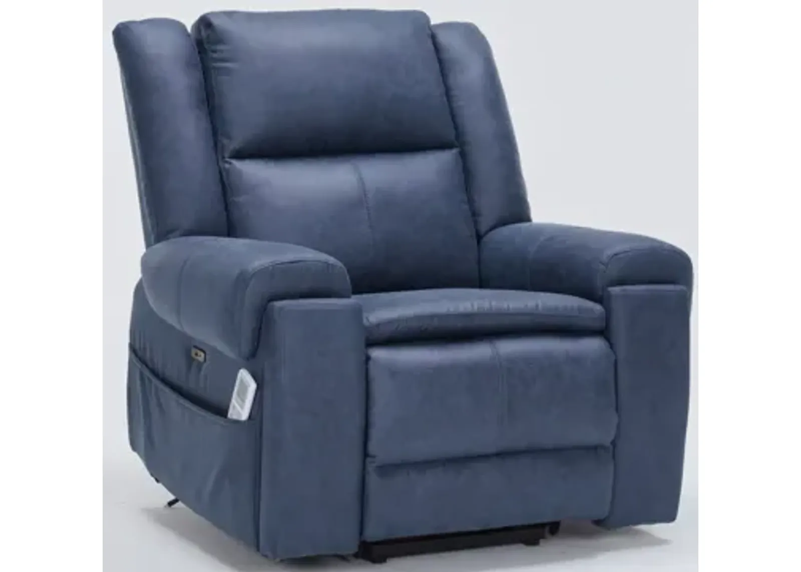 Elden Power Lift Heated Massage Recliner - Navy