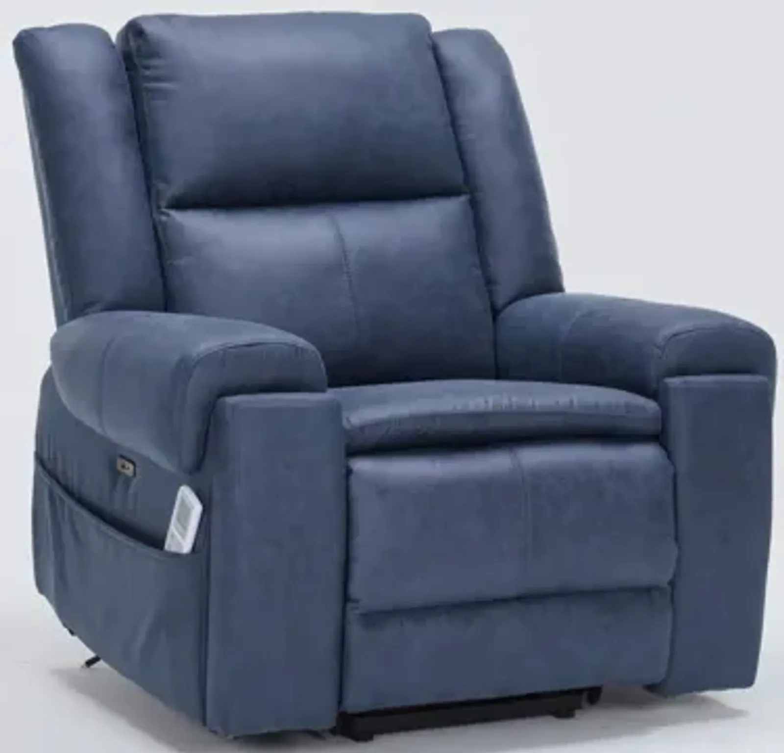 Elden Power Lift Heated Massage Recliner - Navy