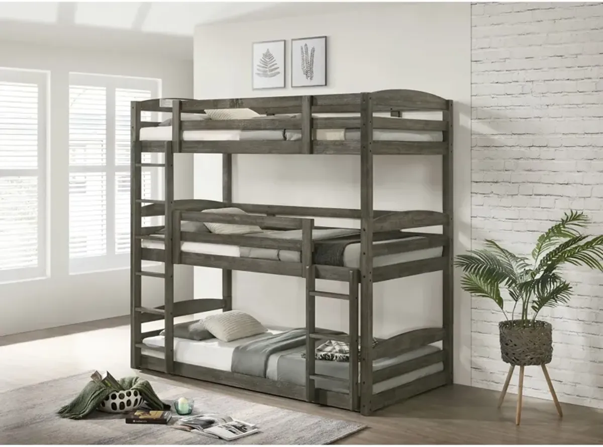 Ralphie Twin Triple Decker Bunk Bed