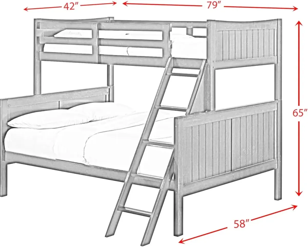 Bobby Twin over Full Bunk Bed - Brown