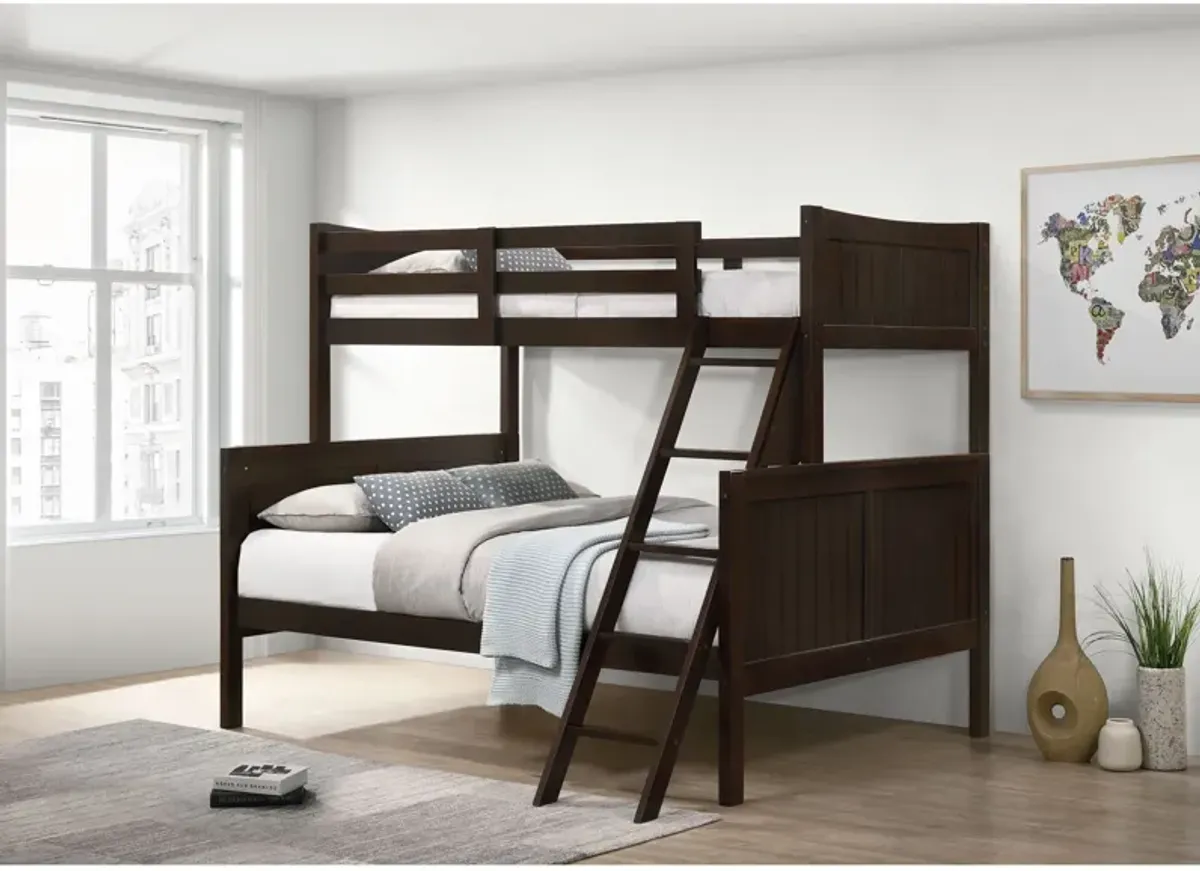 Bobby Twin over Full Bunk Bed - Brown