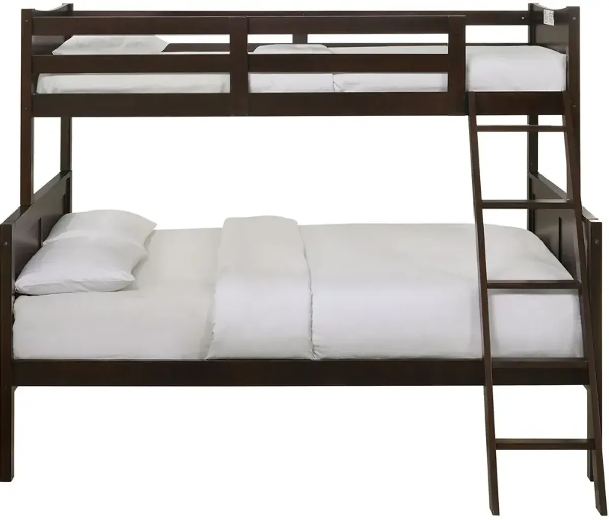 Bobby Twin over Full Bunk Bed - Brown