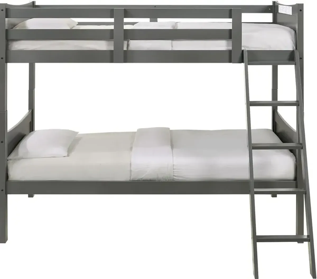 Bobby Twin over Twin Bunk Bed - Gray