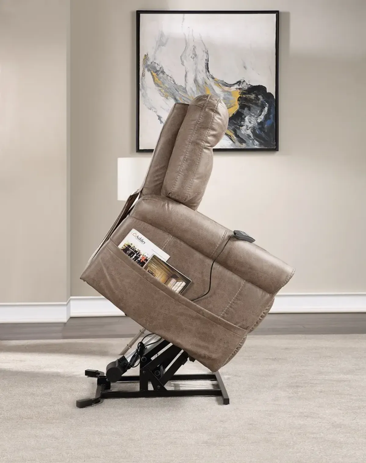 Gunner Power Lift Chair - Tan