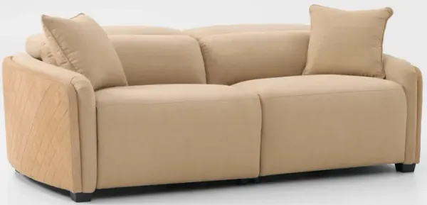 Donovan Dual-Power 2-Piece Reclining Sofa - Sand
