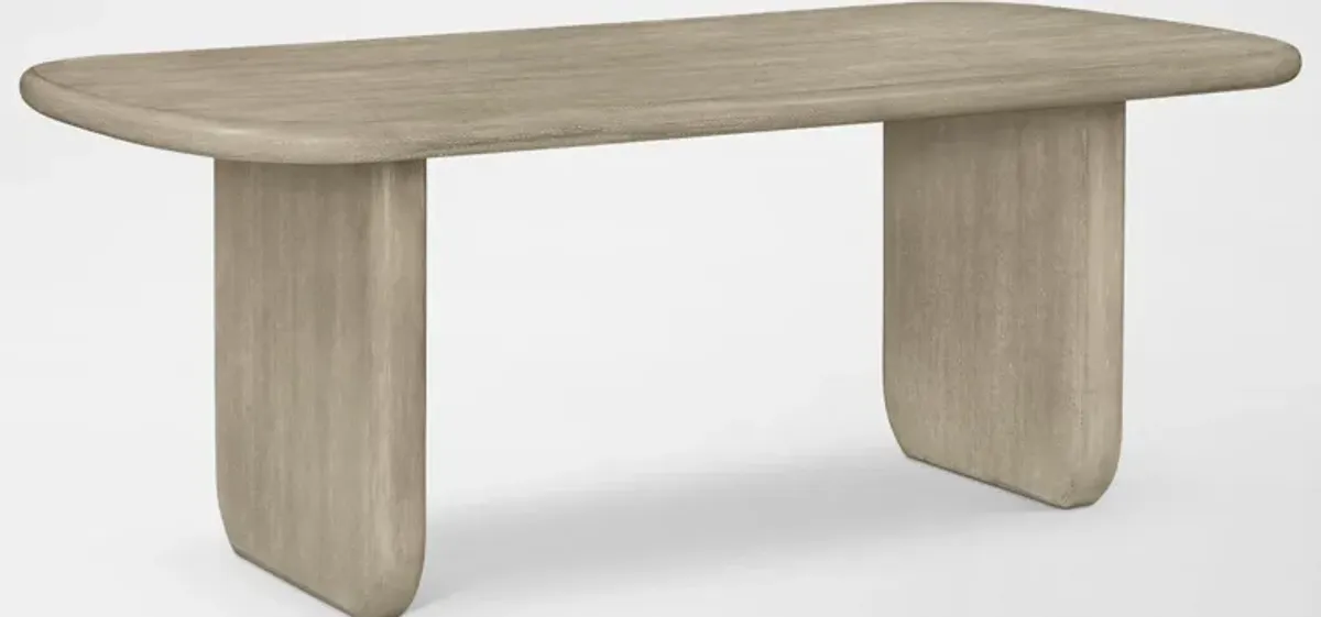 Tahoe Rectangular Dining Table with 4 Wood Back Side Chairs - Sand