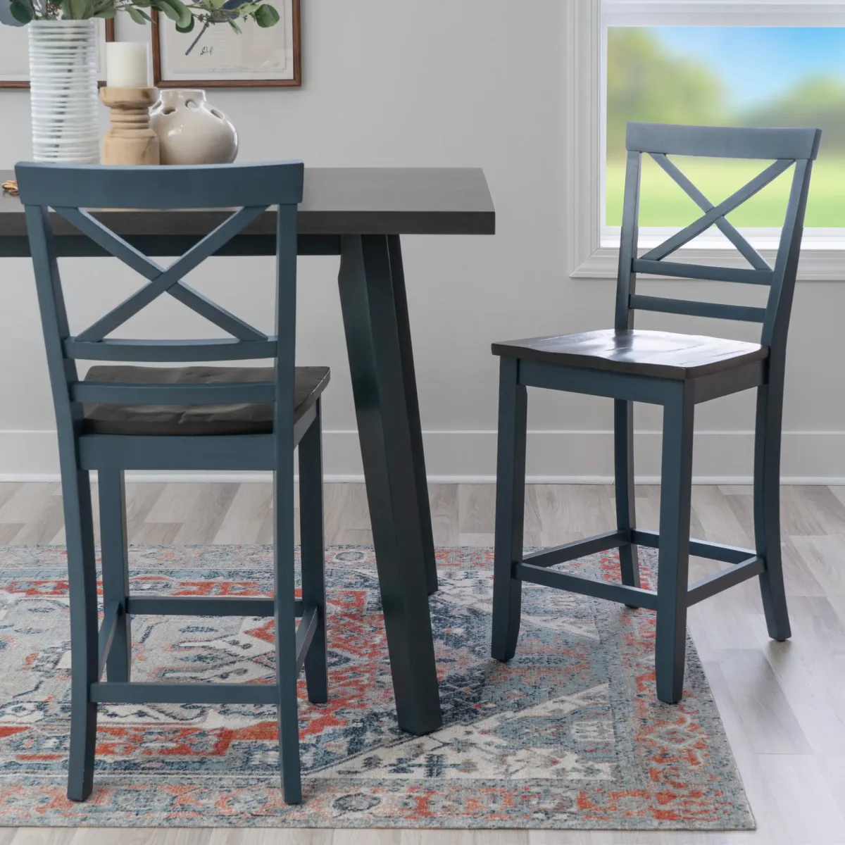 Abbot Counter-Height Dining Table and 6 Stools