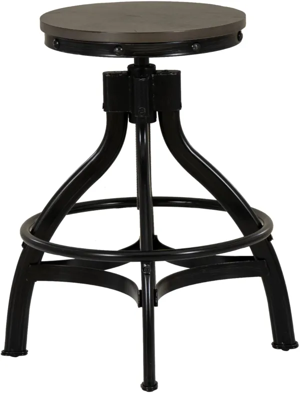 Aliza Adjustable Barstool - Gray
