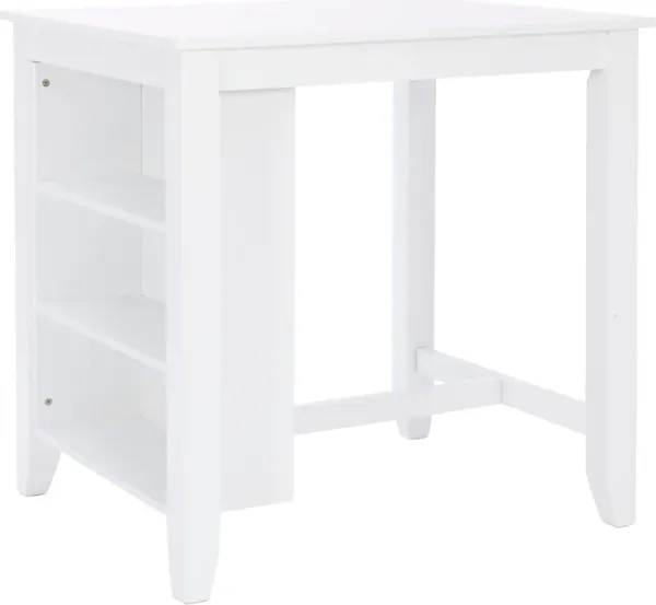 Candice Counter-Height Dining Table with Shelves