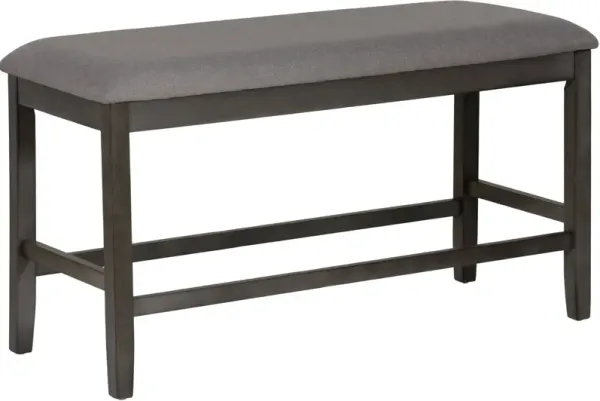 Renalyn Counter-Height Backless Dining Bench - Gray/Black