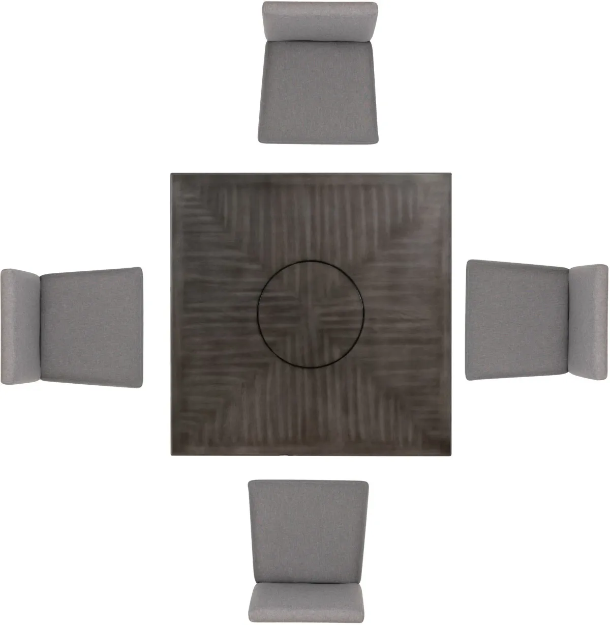 Renalyn Counter-Height Dining Table and 4 Stools - Gray/Black