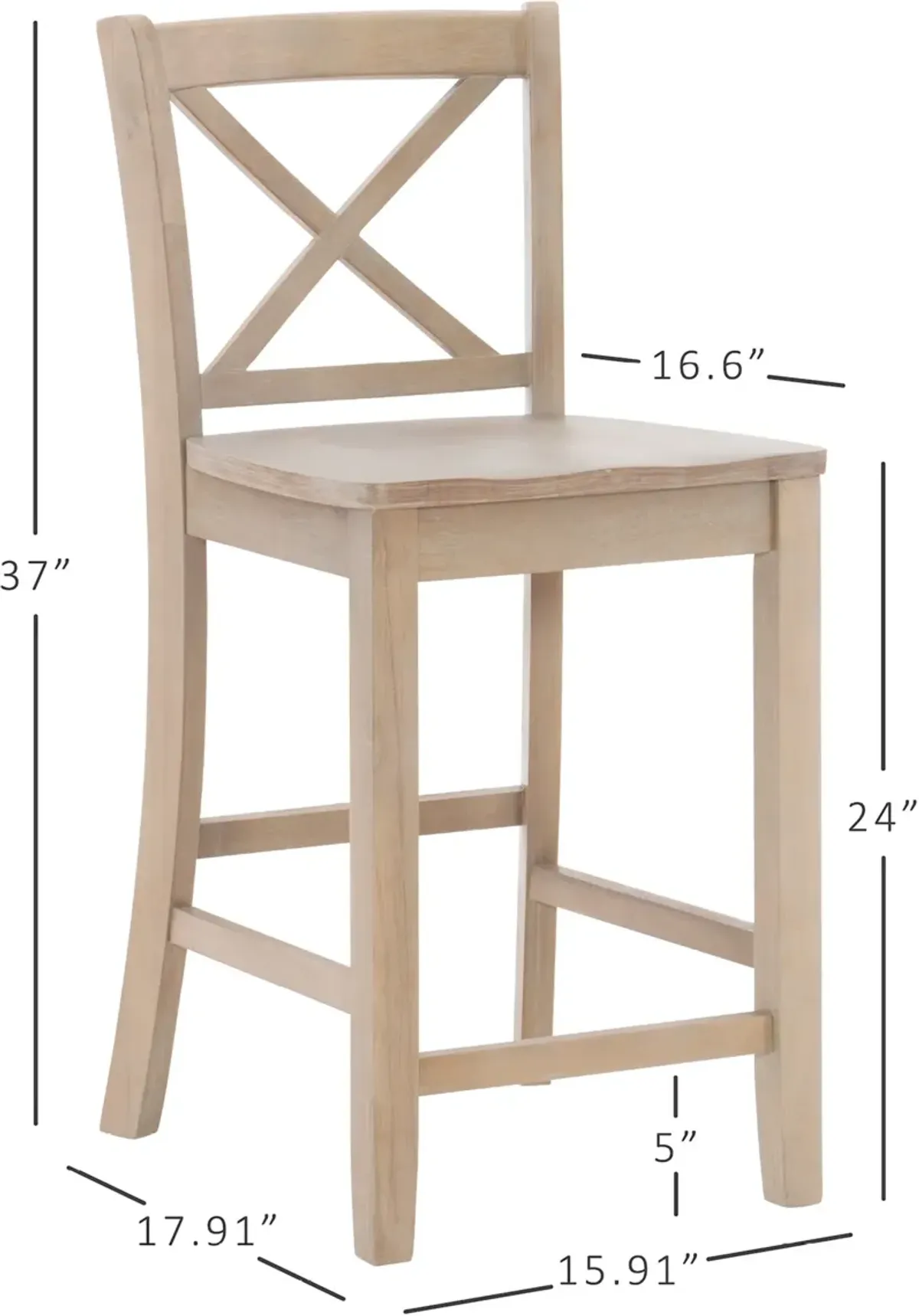 Puck Counter-Height Barstool - Gray
