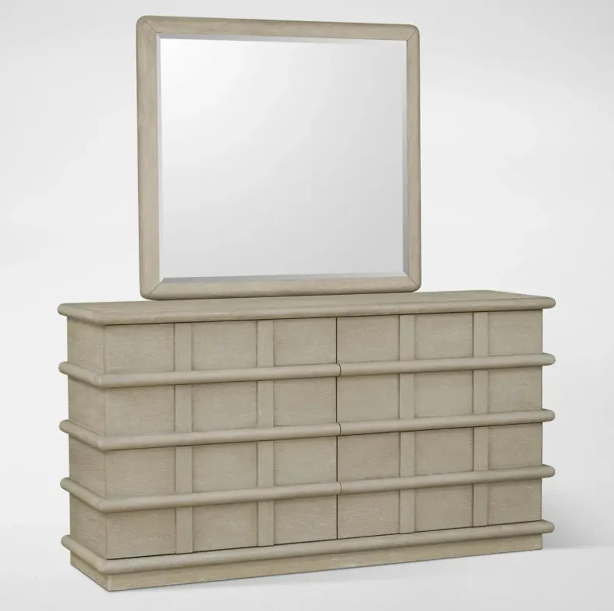 Tahoe Dresser and Mirror - Sand