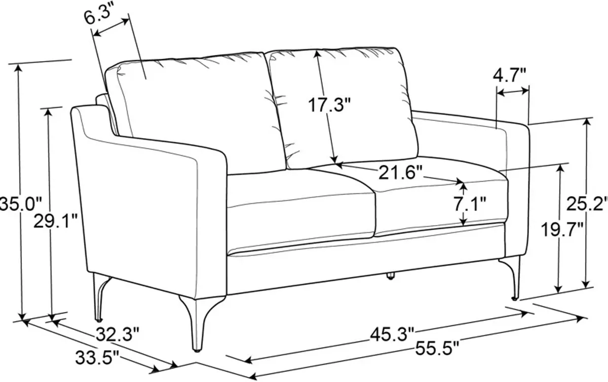 Serta Russell Loveseat