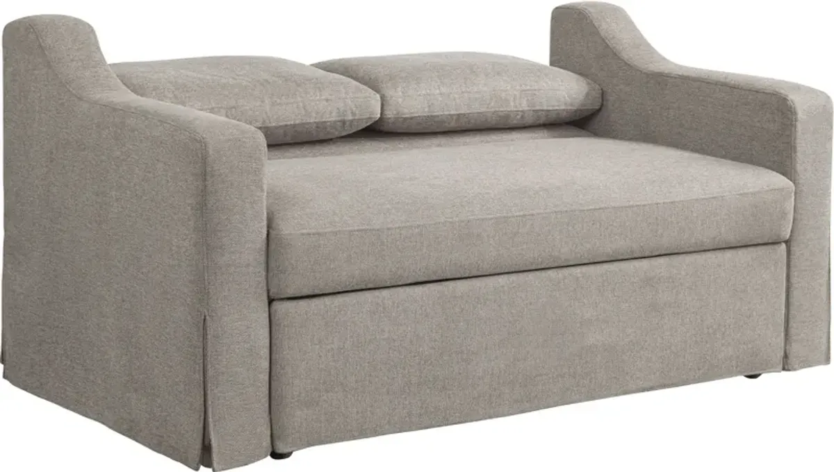 Serta Diana Convertible Loveseat - Flax