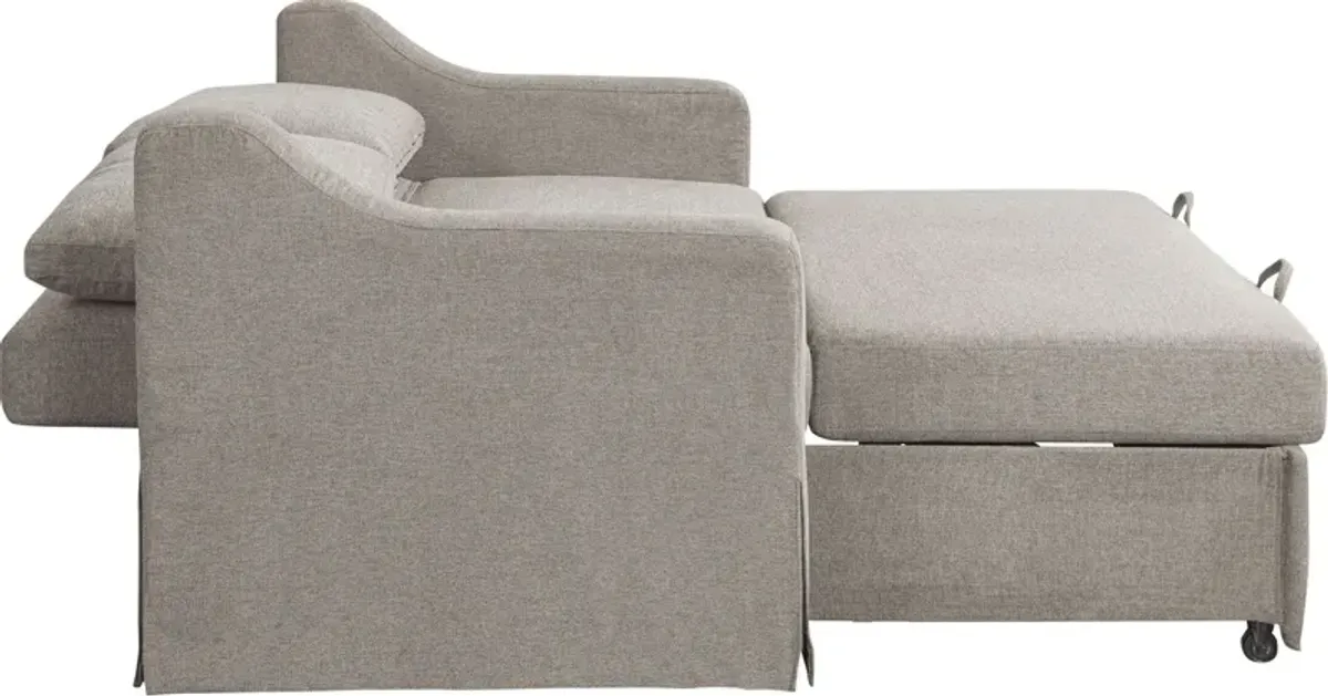 Serta Diana Convertible Loveseat - Flax