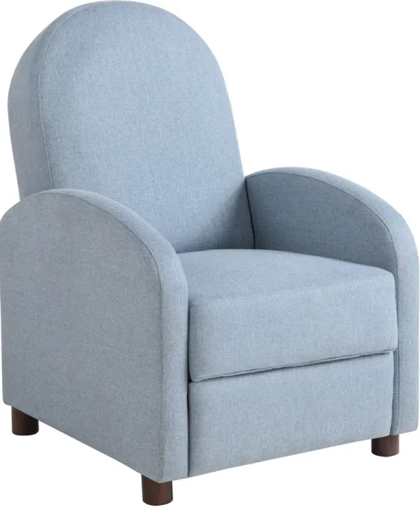 Gardena Push Back Recliner - Blue