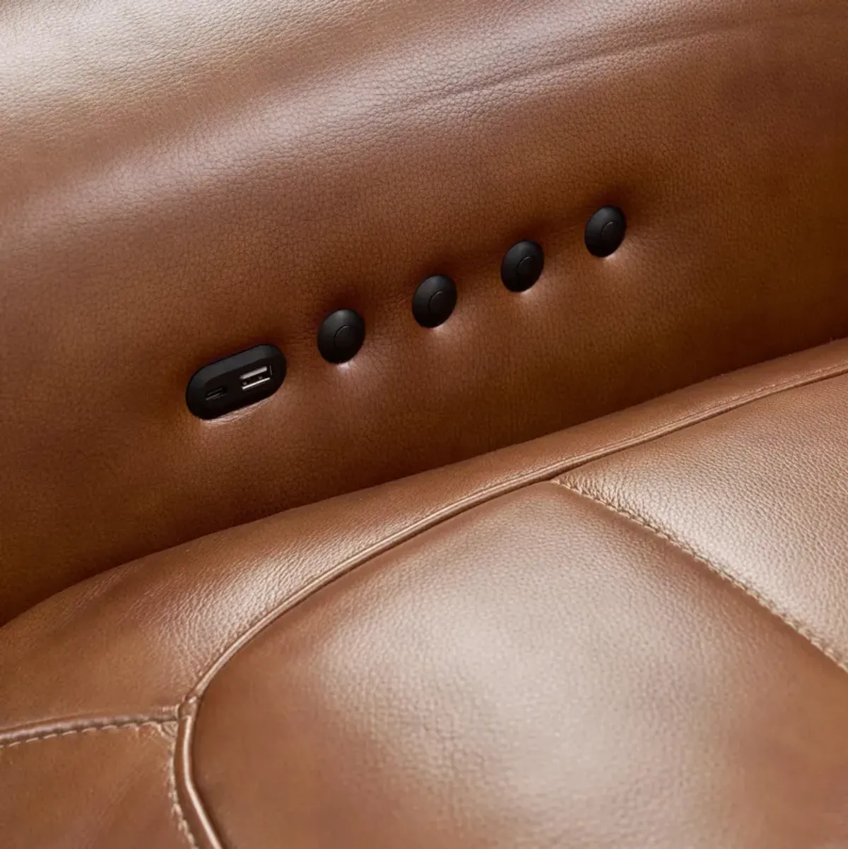 Clayton Dual-Power 6-Piece Sectional with Right-Facing Chaise and Console