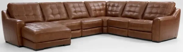 Clayton Dual-Power 6-Piece Sectional with Left-Facing Chaise
