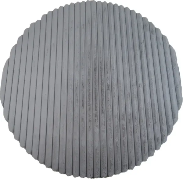 Selena 7' Round Area Rug - Light Gray