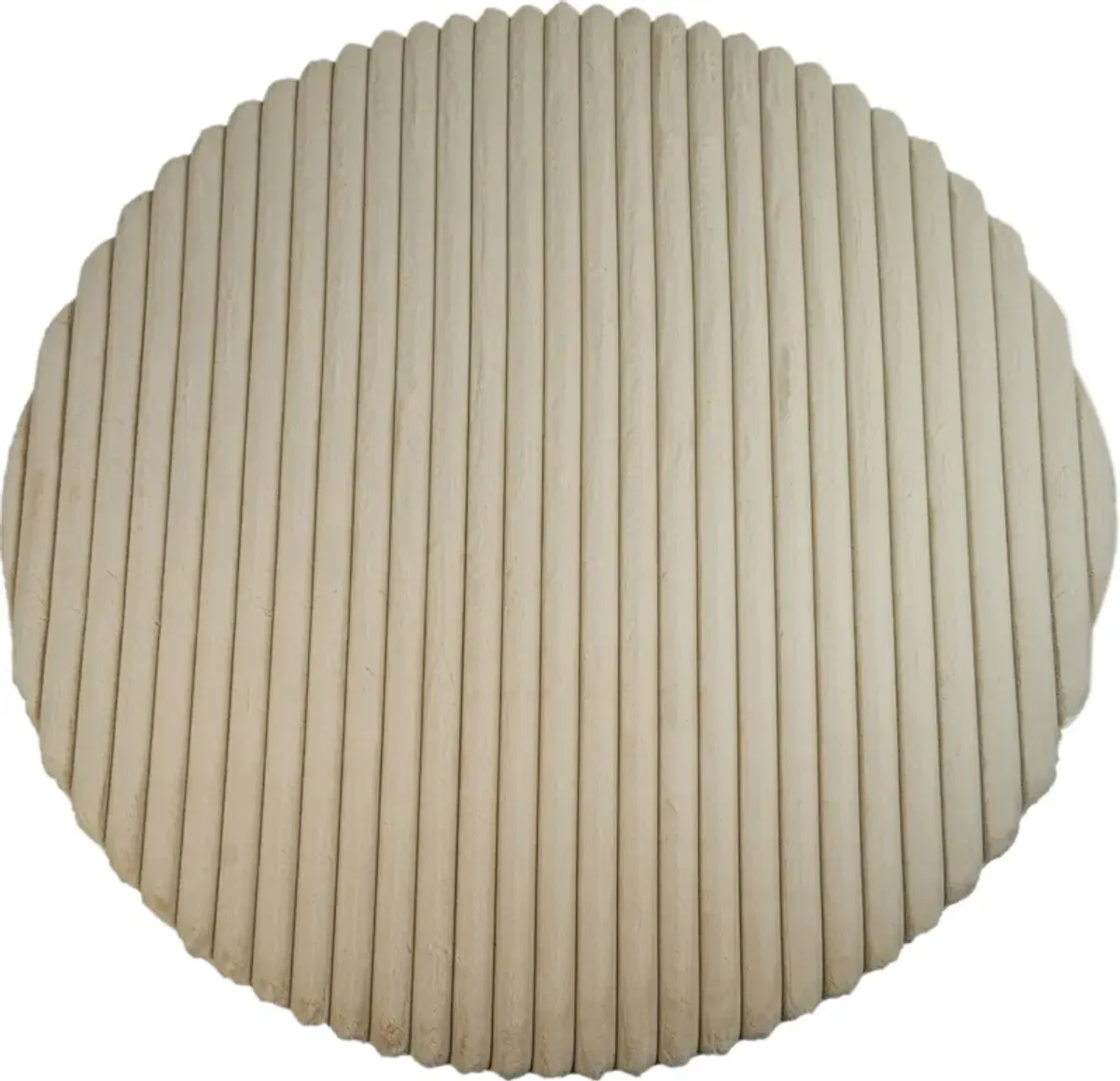 Selena 7' Round Area Rug - Cream