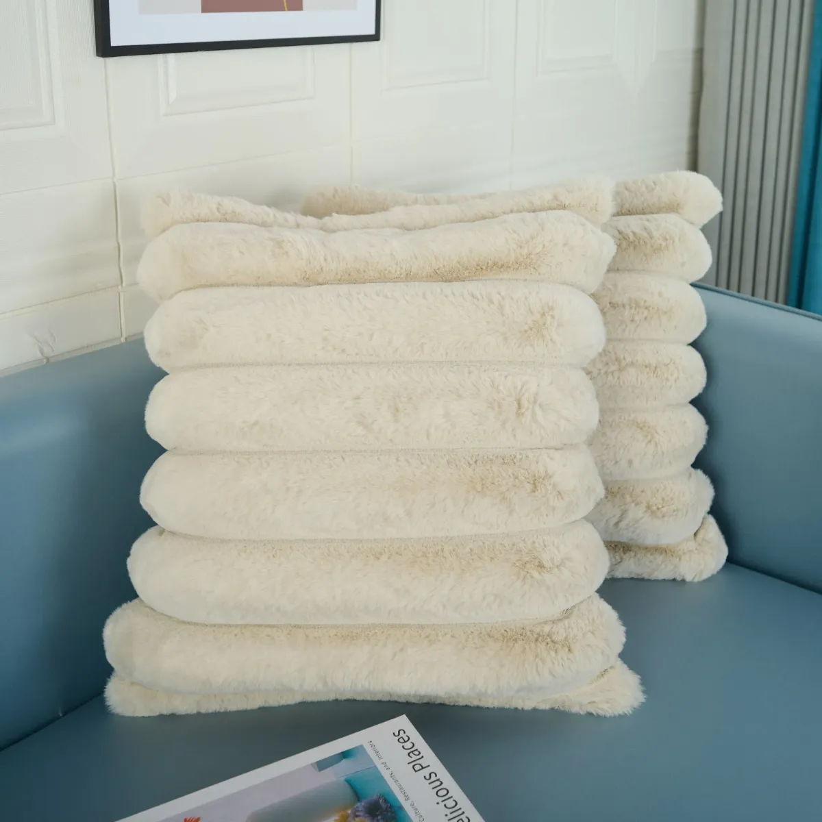 Selena 2-Pack 20" x 20" Accent Pillows - Cream