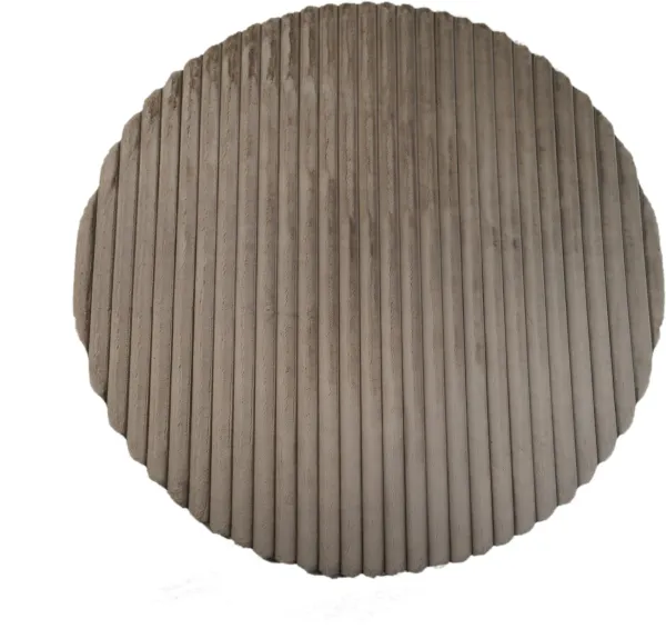 Selena 7' Round Area Rug - Brown