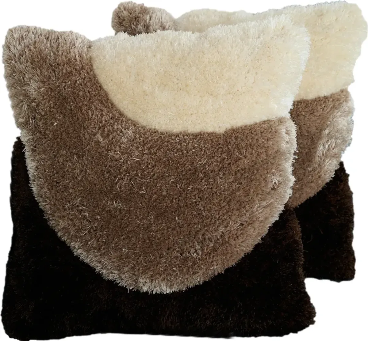 Bayou 2-Pack 20" x 20" Accent Pillows - Brown/Beige/Dark Brown