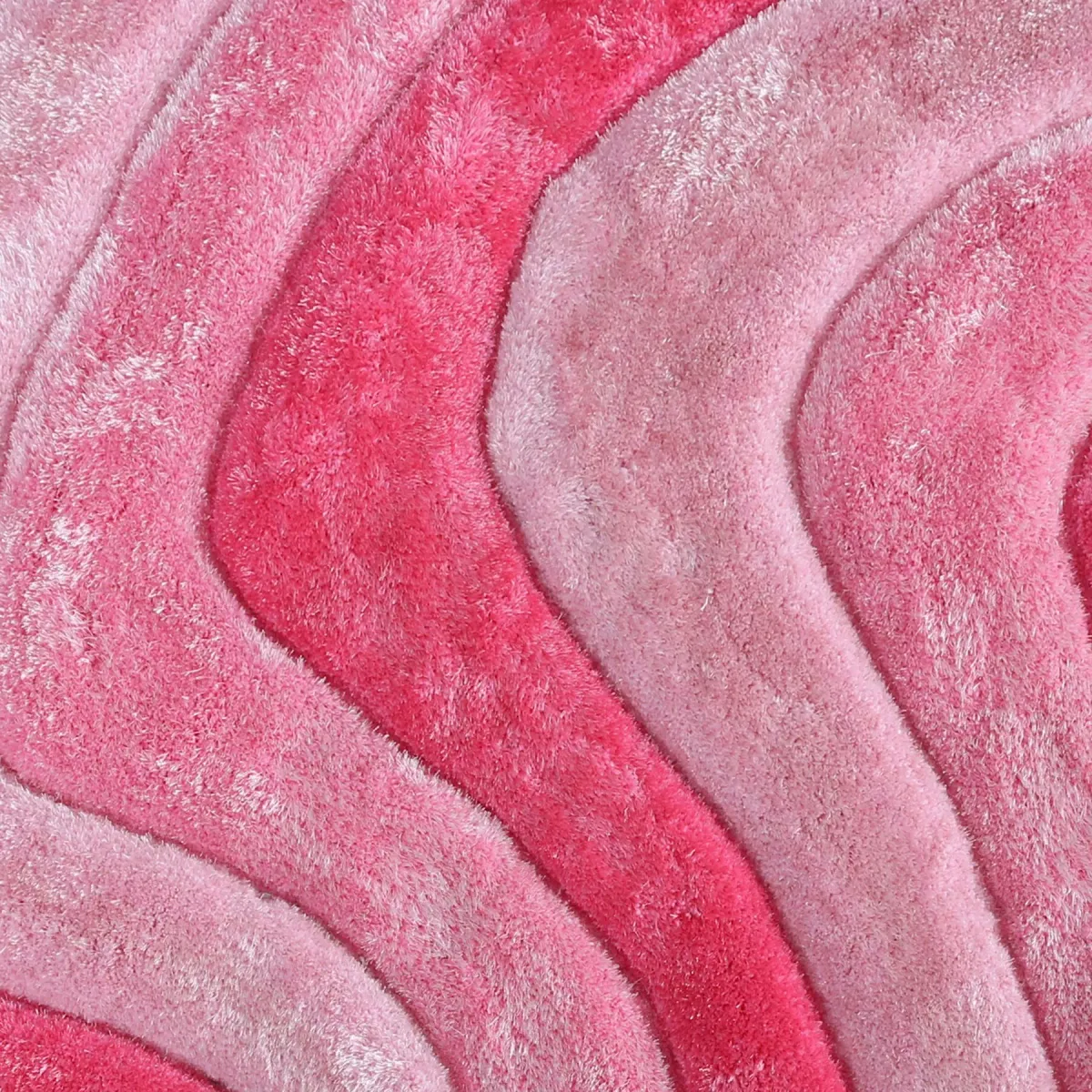 Bayou 7' Round Area Rug - Pink/Rose Red/Light Pink