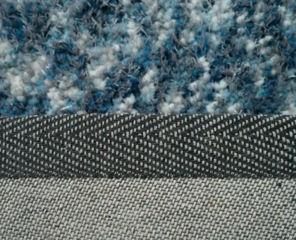 Lorena 5' x 8' Area Rug - Light Blue, Dark Blue and White